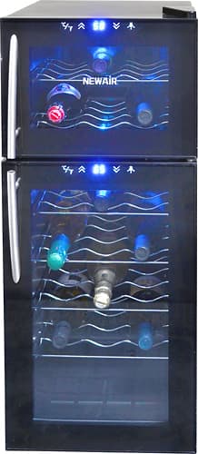 NewAir - 21-Bottle Wine Cooler - Black - Larger Front