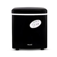 NewAir - 12" 28-lb Portable Ice Maker - 3 Ice Sizes - Black - Front_Zoom