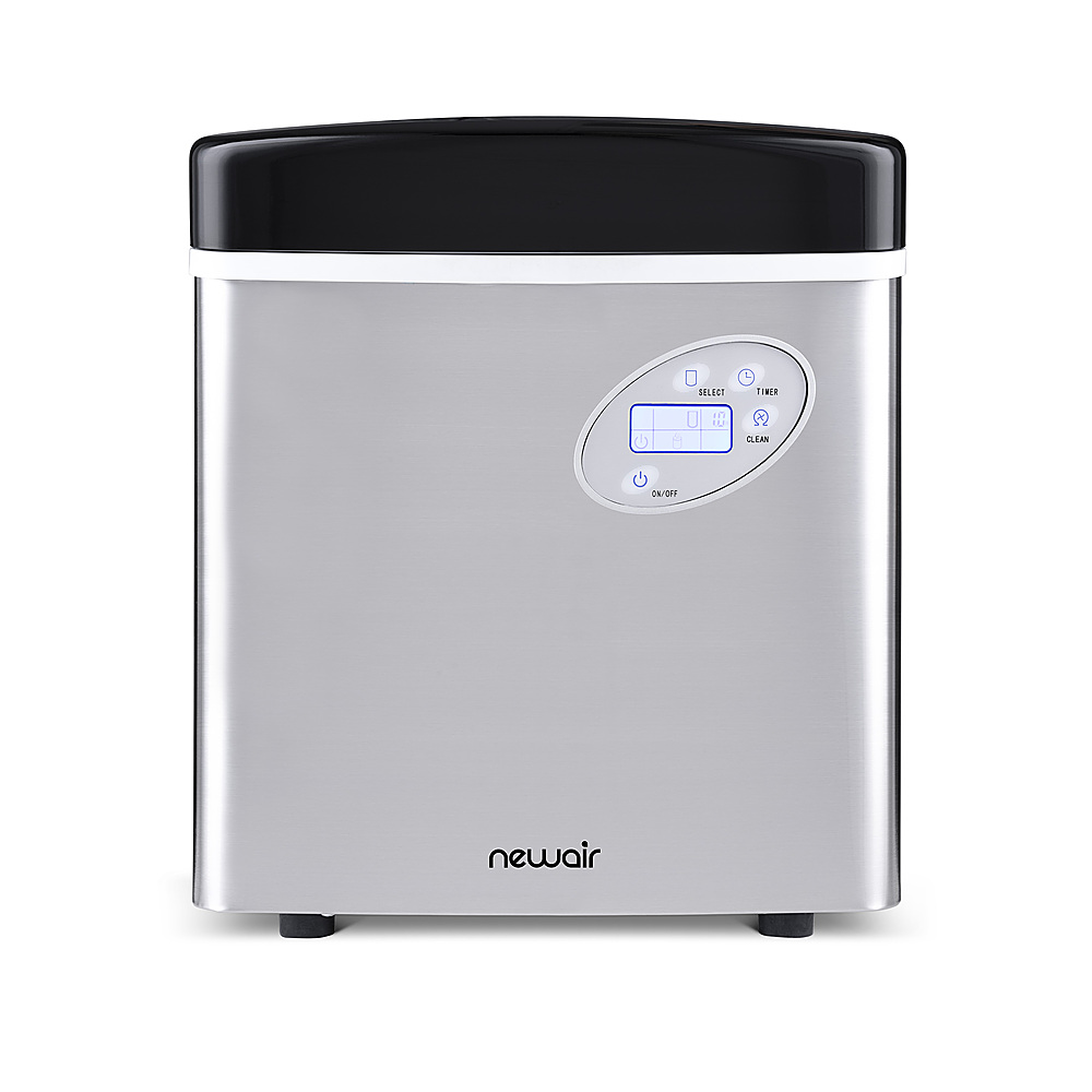 Angle View: Frigidaire - 26-Lb. Portable Ice Maker - Stainless steel