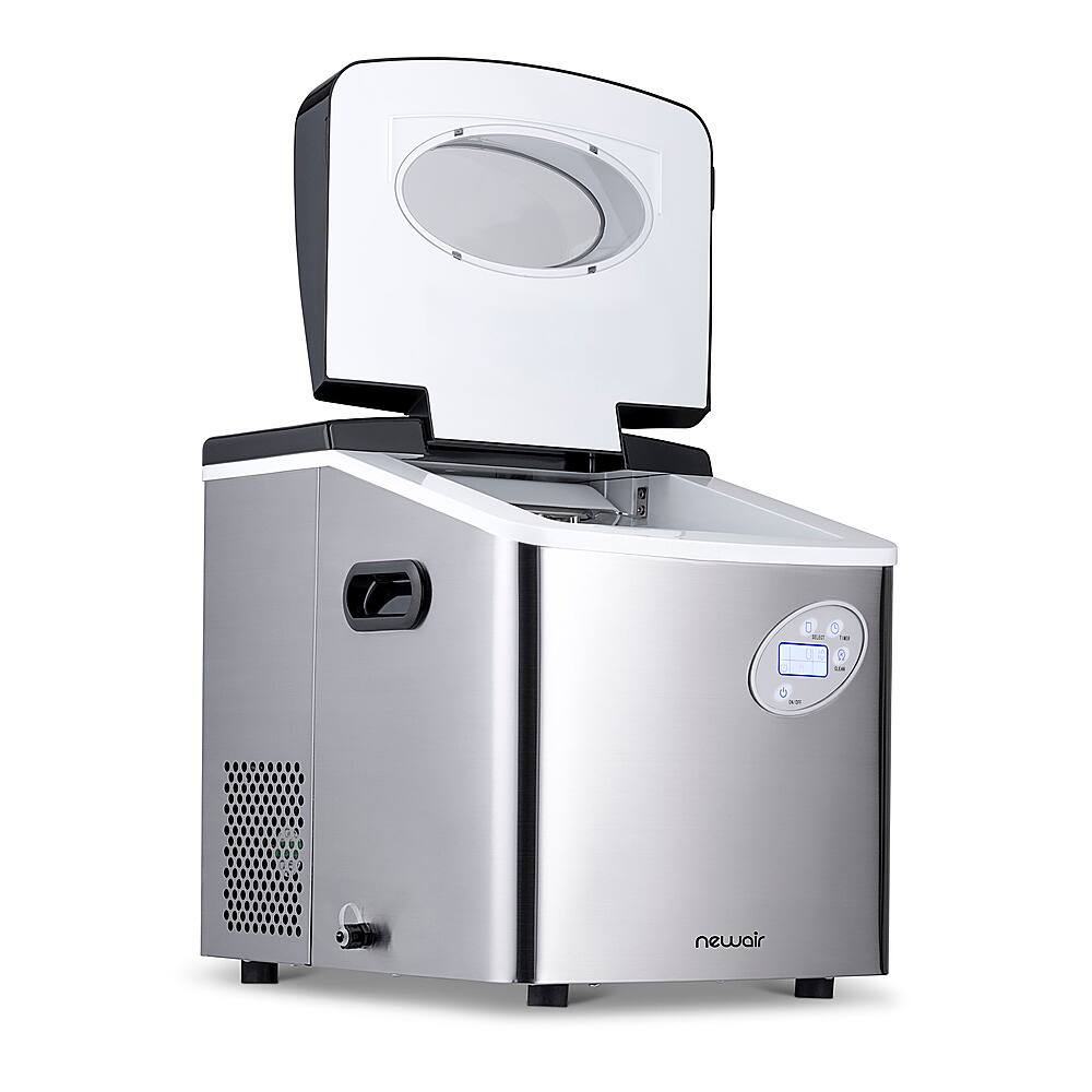 Alt View 22. NewAir - 50-lb Portable Ice Maker - Stainless Steel.