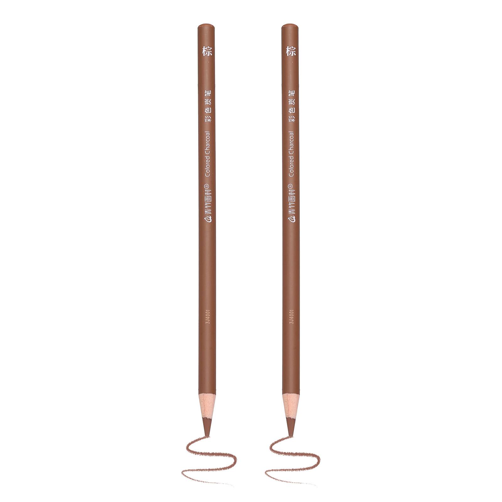 Unique Bargains 2pcs Color Drawing Pencils Graphite Sketch Colored ...