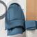 Alt View 1. Sweet Home Collection - All Season Reversible Bed-in-A-Bag Solid Color Comforter & Sheet Set, Queen - Denim.