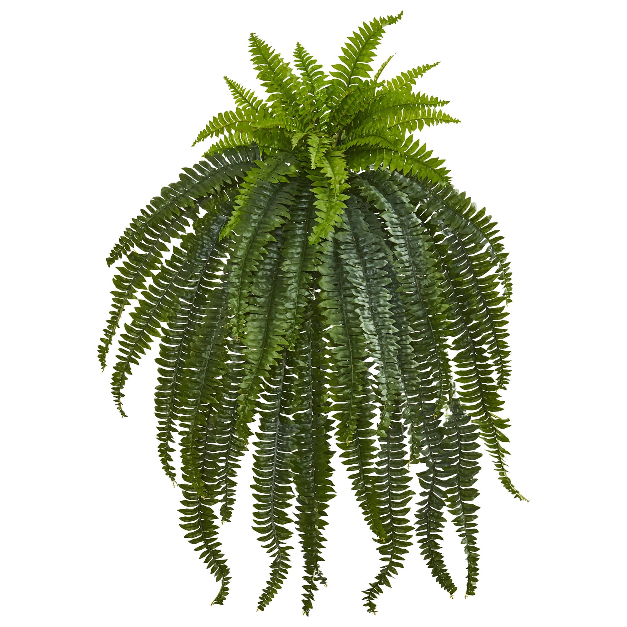 BreeBe - 46" Boston Fern Artificial Plant - Green