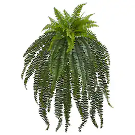 BreeBe - 46" Boston Fern Artificial Plant - Green