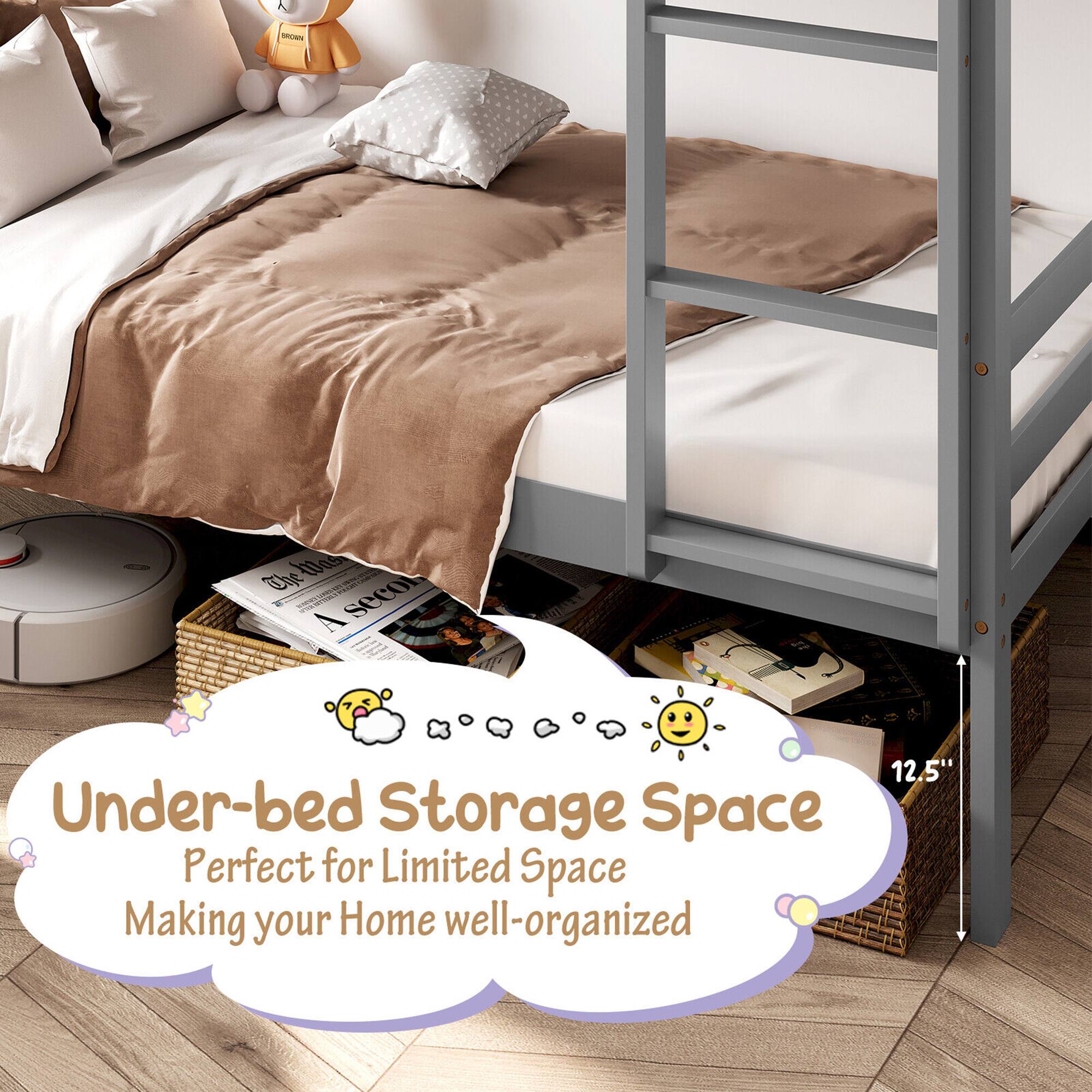 Under-bed Storage Space  
Perfect for Limited Space  
Making your Home well-organized  

12.5"
