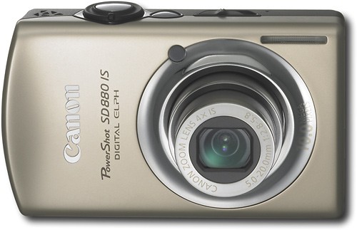  Canon - PowerShot 10.0-Megapixel Digital ELPH Camera - Gold