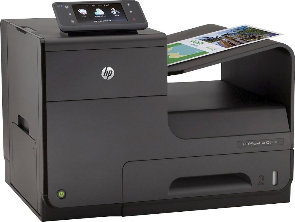 Best Buy Hp Officejet Pro X Dw Wireless Printer Black Cv A B H