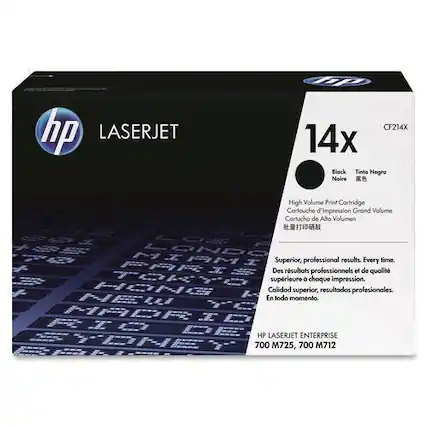 Front. HP - 14X High-Yield Toner Cartridge - Black.
