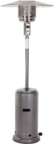 Front. Fire Sense - Standard Series Patio Heater - Silver.