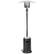 Front. Fire Sense - Commercial Patio Heater - Hammered Black and Stainless Steel.
