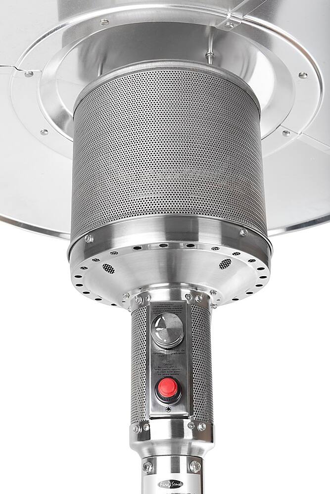Angle. Fire Sense - Pro Series Patio Heater - Stainless-Steel.