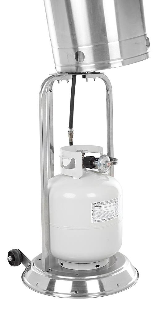 Left. Fire Sense - Pro Series Patio Heater - Stainless-Steel.