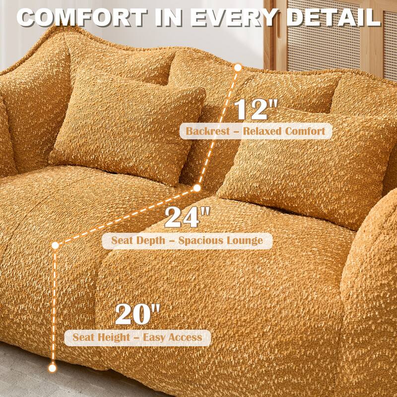 COMFORT IN EVERY DETAIL

12" Backrest - Relaxed Comfort

24" Seat Depth - Spacious Lounge

20" Seat Height - Easy Access