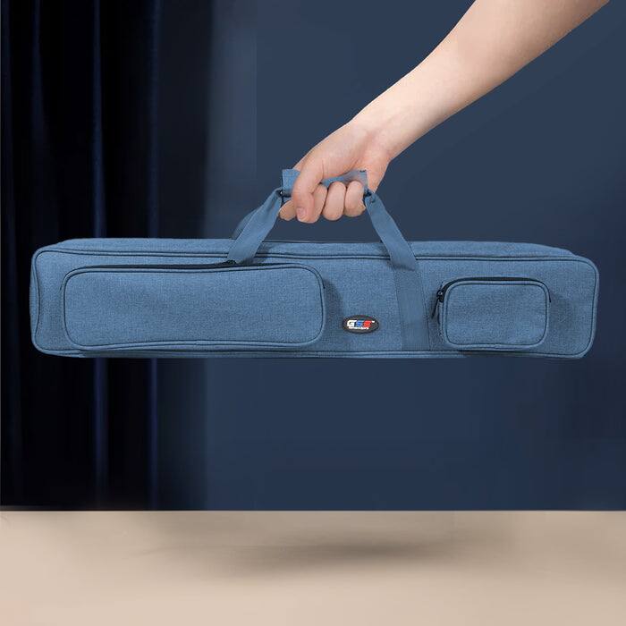 Alt View 2. GSE Games & Sports Expert - Blue 3x4 Soft Pool Cue Case Billiard Pool Cue Stick Carrying Bag- Holds 3 Butts and 4 Shafts - Blue.