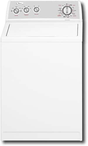 Front Standard. Whirlpool - 3.5 Cu. Ft. 16-Cycle Super Capacity Plus Washer - White.