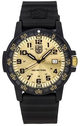 Luminox - Sea Turtle Giant Plastic Strap Dial Swiss Quartz XS.0325.GP 100M Men's Watch - Gold