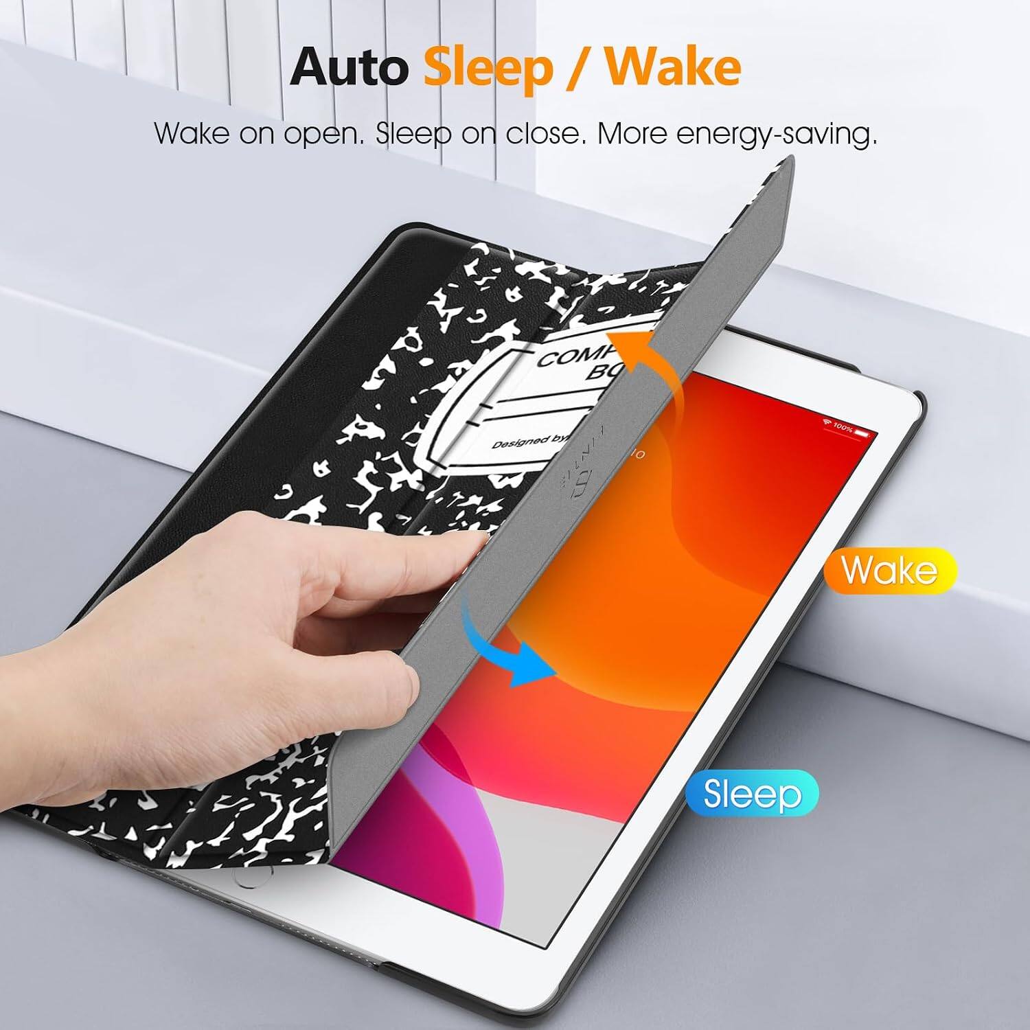 Auto Sleep / Wake  
Wake on open. Sleep on close. More energy-saving.