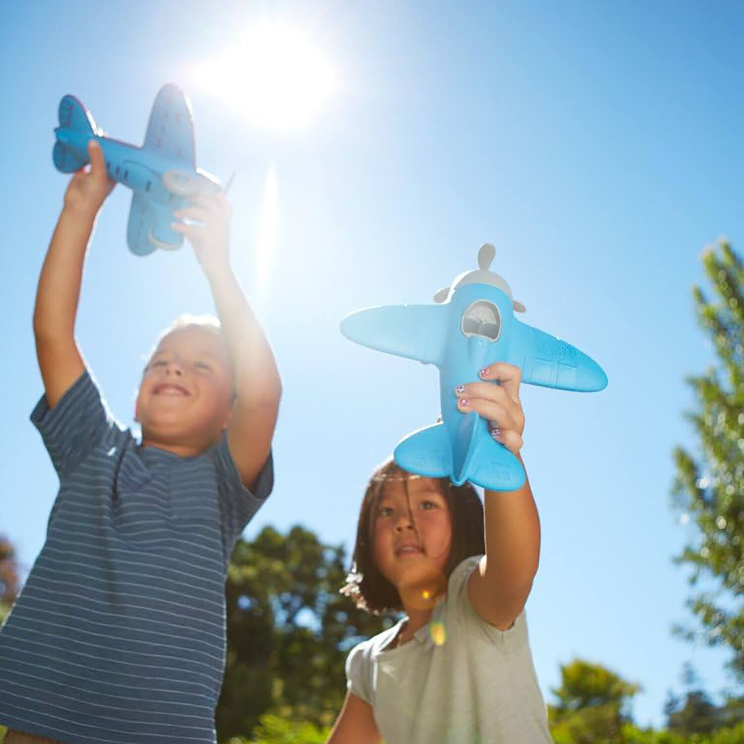 Alt View 12. Green Toys - Green Toys Pretend Play Airplane Toy, Blue - Blue.