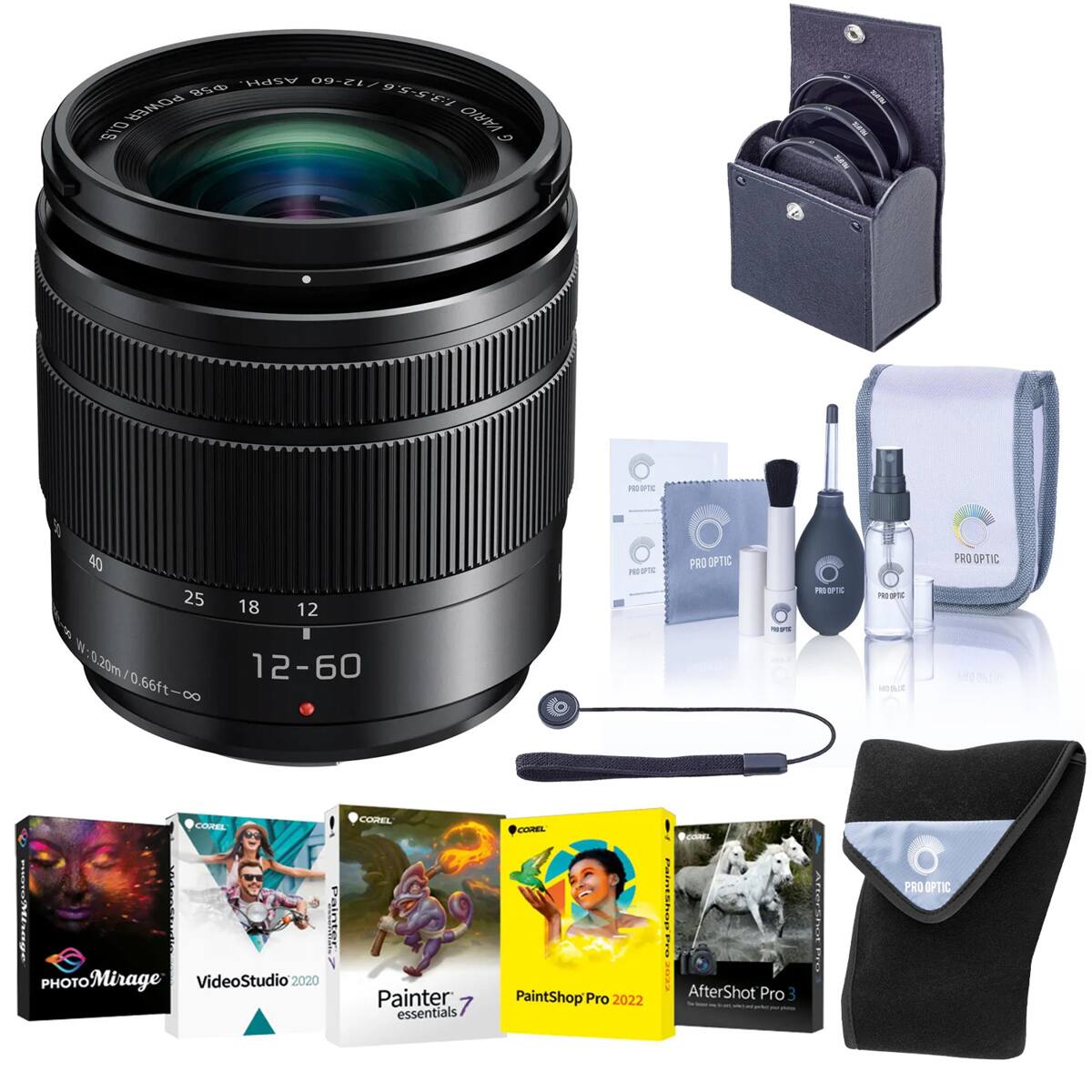 ASPH. /12-60 58 1:3.5-5.6 O.I.S. POWER VARIO G

WITH YOU

PRO OPTIC
40 25 18 12 W:0.20m/0.66ft-∞ 12-60

COREL PHOTO Mirage VideoStudio 2020 Painter 7 essentials
PRO OPTIC PROOPIC SAN COREL PaintShop Pro AfterShot Pro 3 PaintShop Pro 2022
PRO OPTIC AfterShot
PRO OPTIC PRO PIC PRO OPTIC