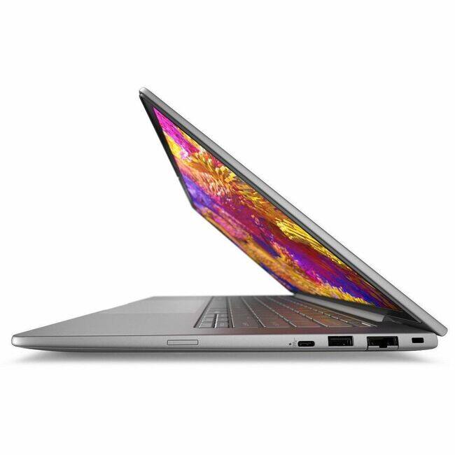 Front. HP - HP ZBook 8 G1ah 14" Mobile Workstation - WUXGA - AMD Ryzen 5 PRO 230 - 16 GB - 512 GB SSD - English Keyboard - Meteor - Meteor Silver.