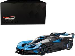 Bugatti Bolide Presentation Version 1/18 Model Car by Top Speed - Blue and Black