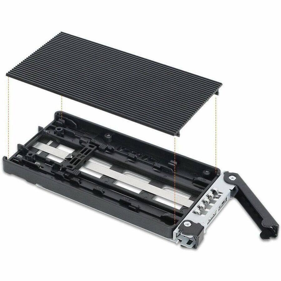 Alt View 4. Icy Dock - Icy Dock ToughArmor MB834M2K-B Drive Enclosure for 3.5" M.2, PCI Express NVMe - Mini-SAS HD Host Interface Internal.