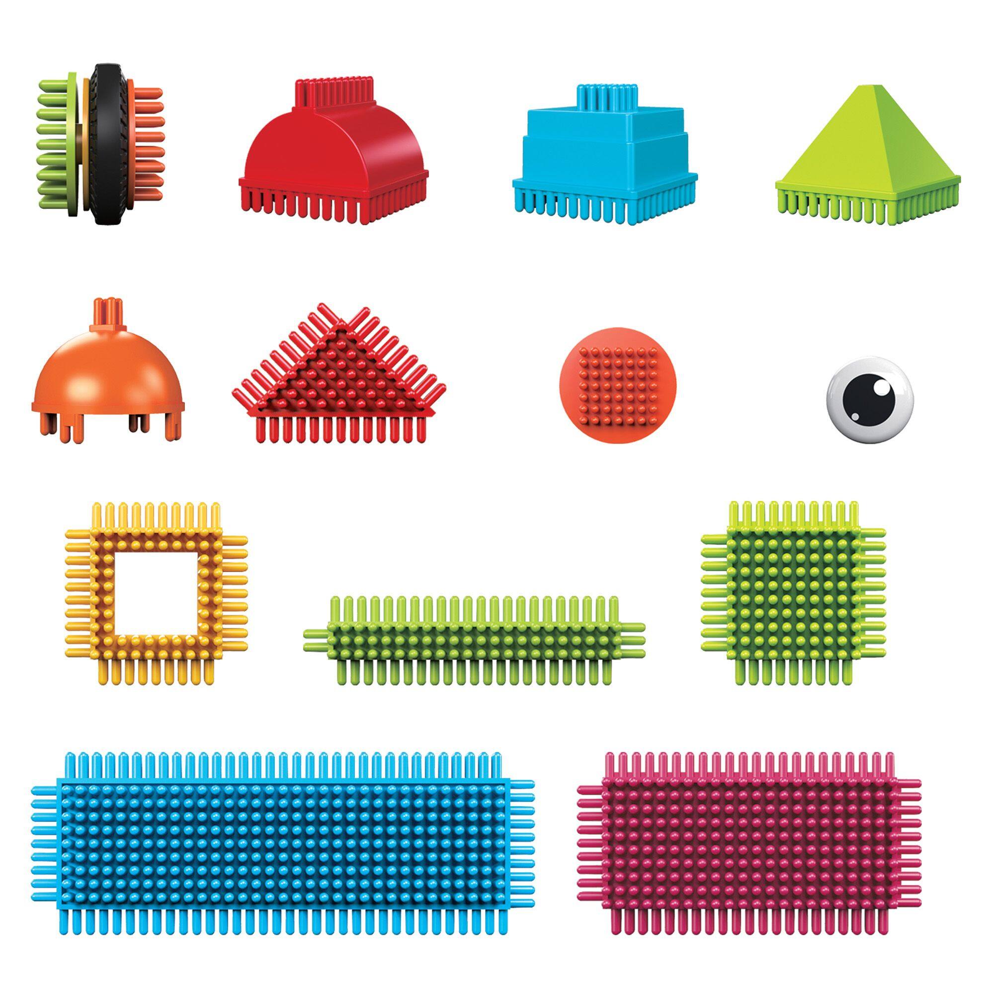 Alt View 6. PicassoTiles - PICASSO-TILES 112 PC Hedgehog Building Blocks Set for Toddlers, Boys & Girls 3+.
