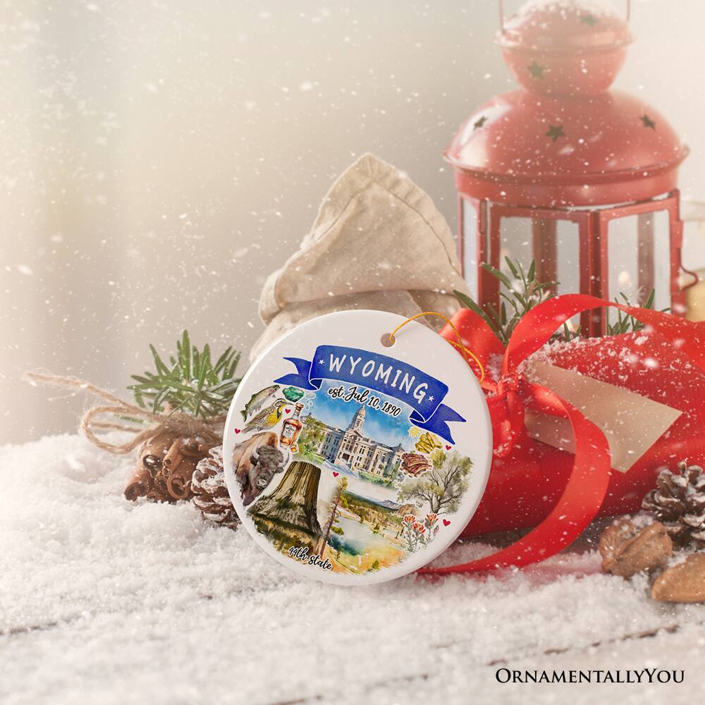 WYOMING est. Jul 10, 1890 10th state ORNAMENTALLY YOU