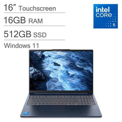 16" Touchscreen
16GB RAM
512GB SSD
Windows 11
Intel Core i5