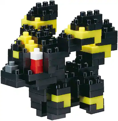 Front. Bandai - Umbreon - Pokémon - Nanoblock Pokémon Series 2" Figure.
