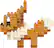 Alt View 1. Bandai - Eevee - Pokémon - Nanoblock Pokémon Series 2.1" Figure.