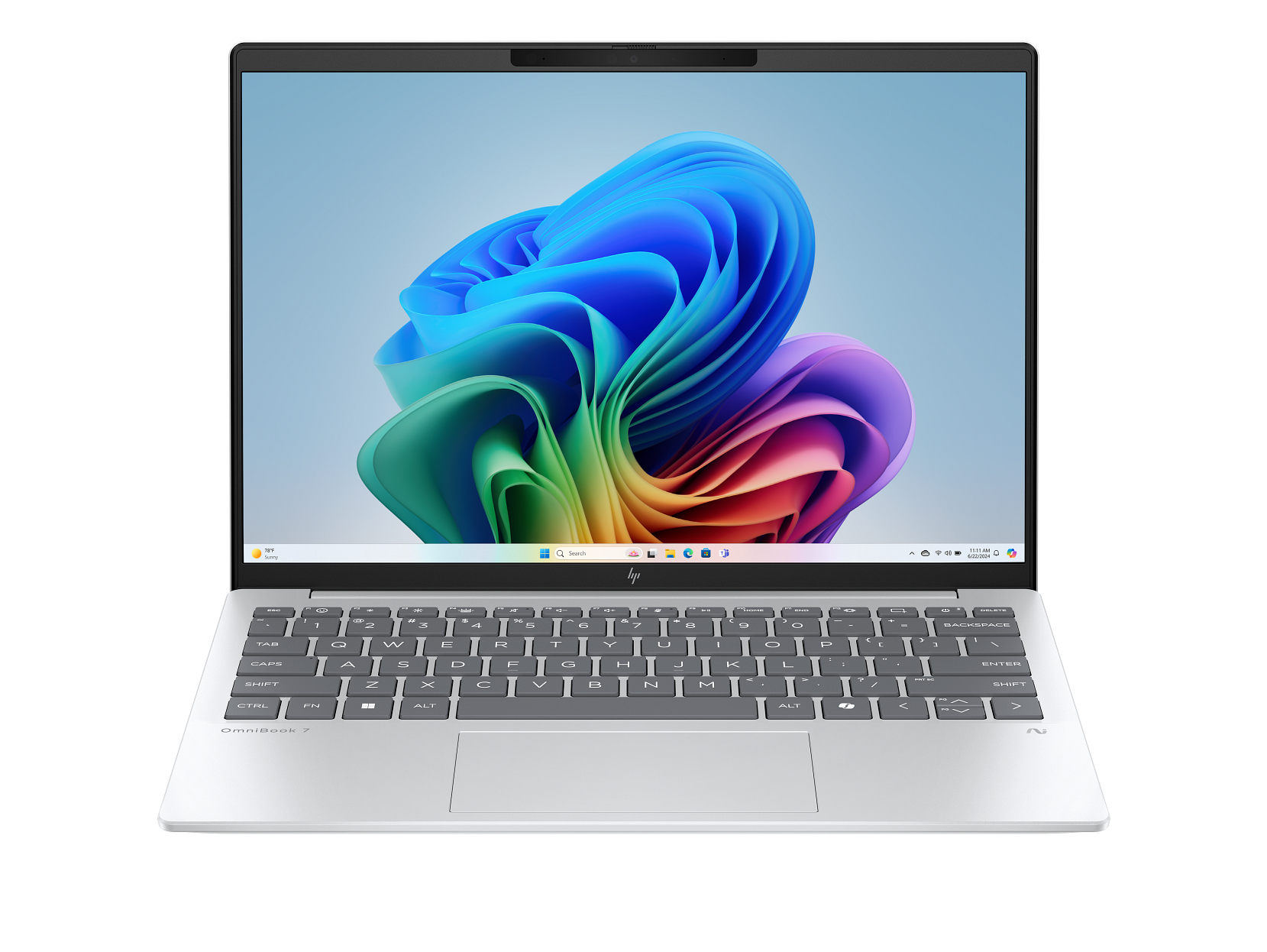 HP - OmniBook 7 Laptop Computer 13.3" 2K AMD Ryzen AI 7 16 GB memory;1 TB SSD - Glacier silver aluminum
