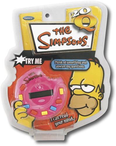 Front Standard. Mattel - 20Q: The Simpsons.
