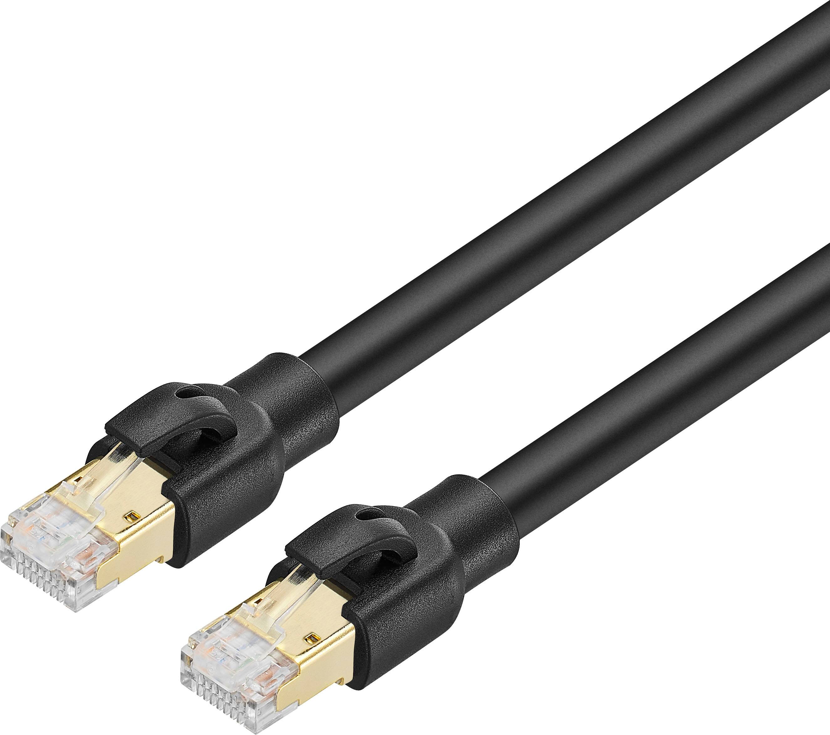 Insignia™ - 10 ft. Cat-8 Ultra High-Speed Ethernet Cable - Black