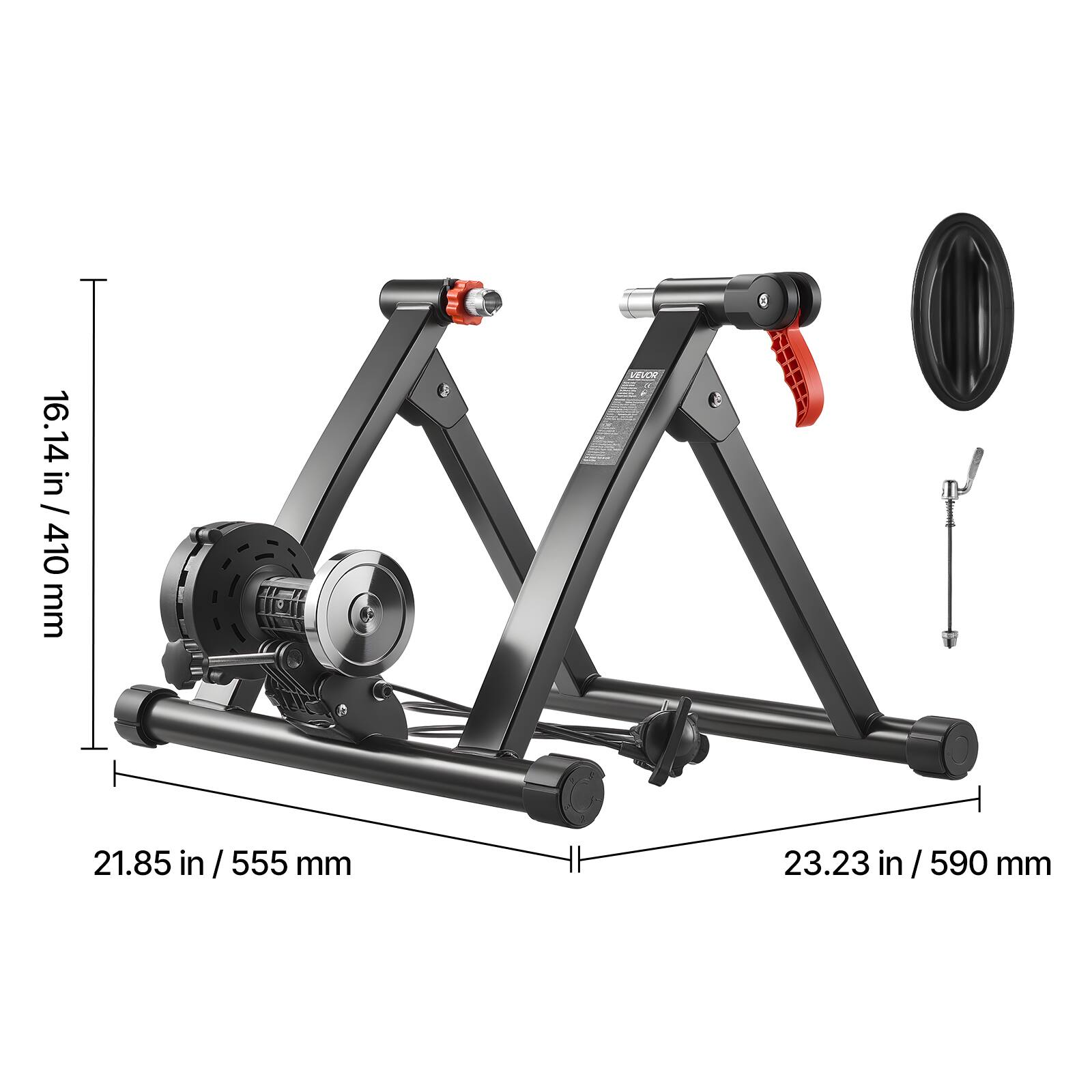 16.14 in / 410 mm  
21.85 in / 555 mm  
23.23 in / 590 mm