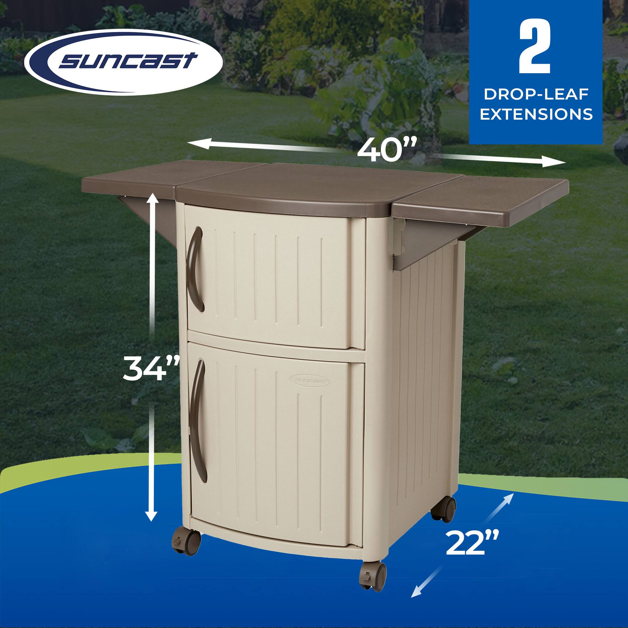 SunCast 40" 2 DROP-LEAF EXTENSIONS 34" 22"