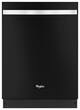 Whirlpool - 24" Built-In Dishwasher - Black Ice - Larger Front