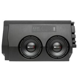 MB Quart - Dual 10" Subwoofer Upgrade with Enclosure for 2016-2023 Toyota Tacoma - Black