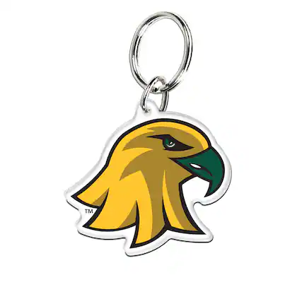 Front. WinCraft - SUNY Brockport Golden Eagles Premium Acrylic Team Key Ring - Multicolor.