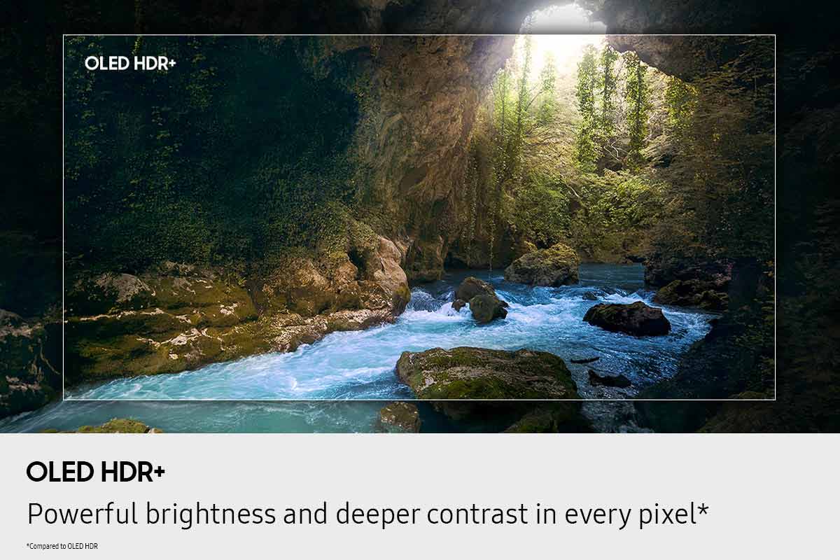 OLED HDR+ Powerful brightness and deeper contrast in every pixel.