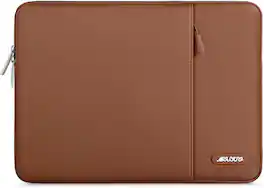 mosiso - Laptop Case 13-13.3 inch Laptop Sleeve Fit with MacBook Air/Pro 13/Pro 14 HP Dell ASUS Lenovo Sleeve Bag with Pocket - Caramel Brown