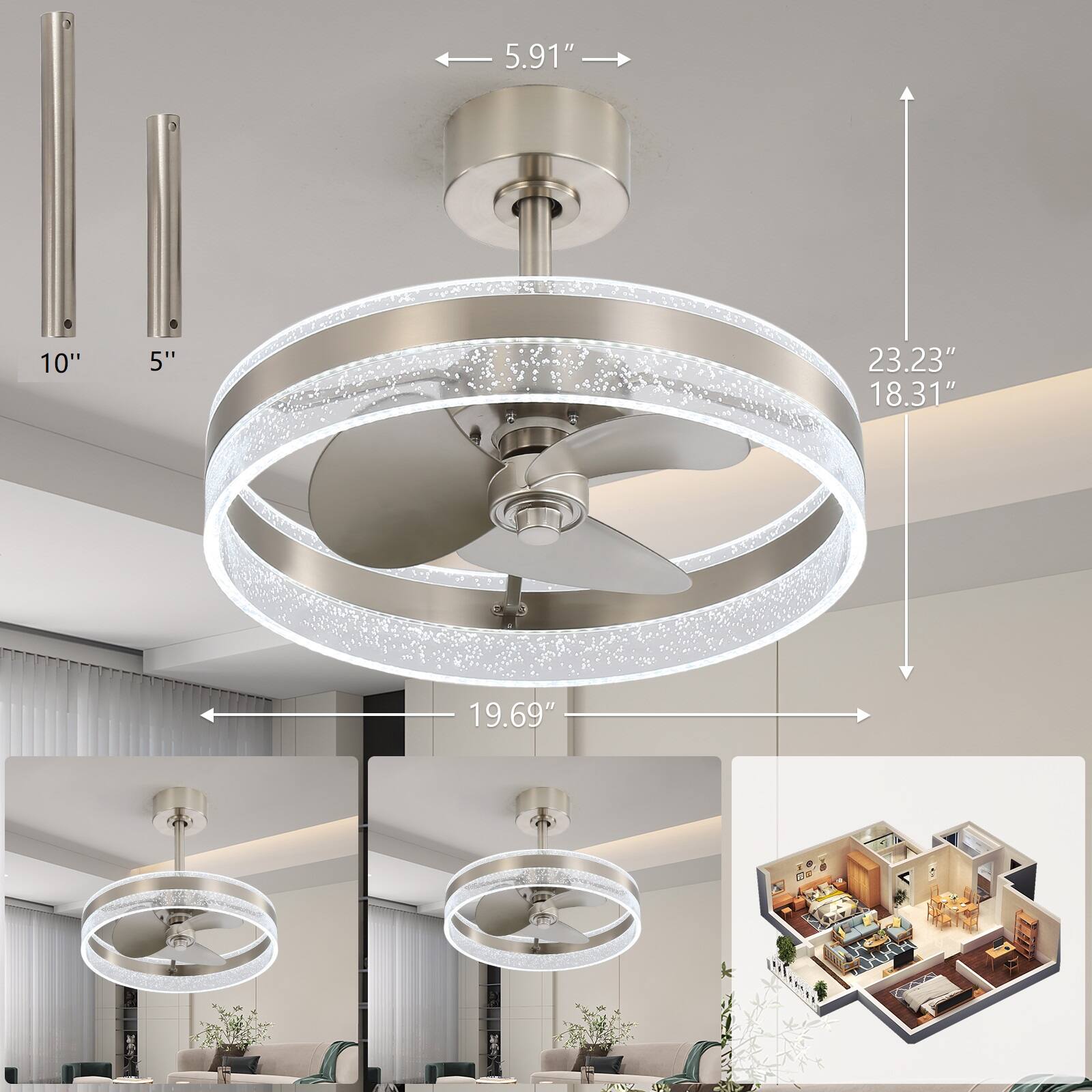 5.91"  
10"  
5"  
23.23"  
18.31"  
19.69"