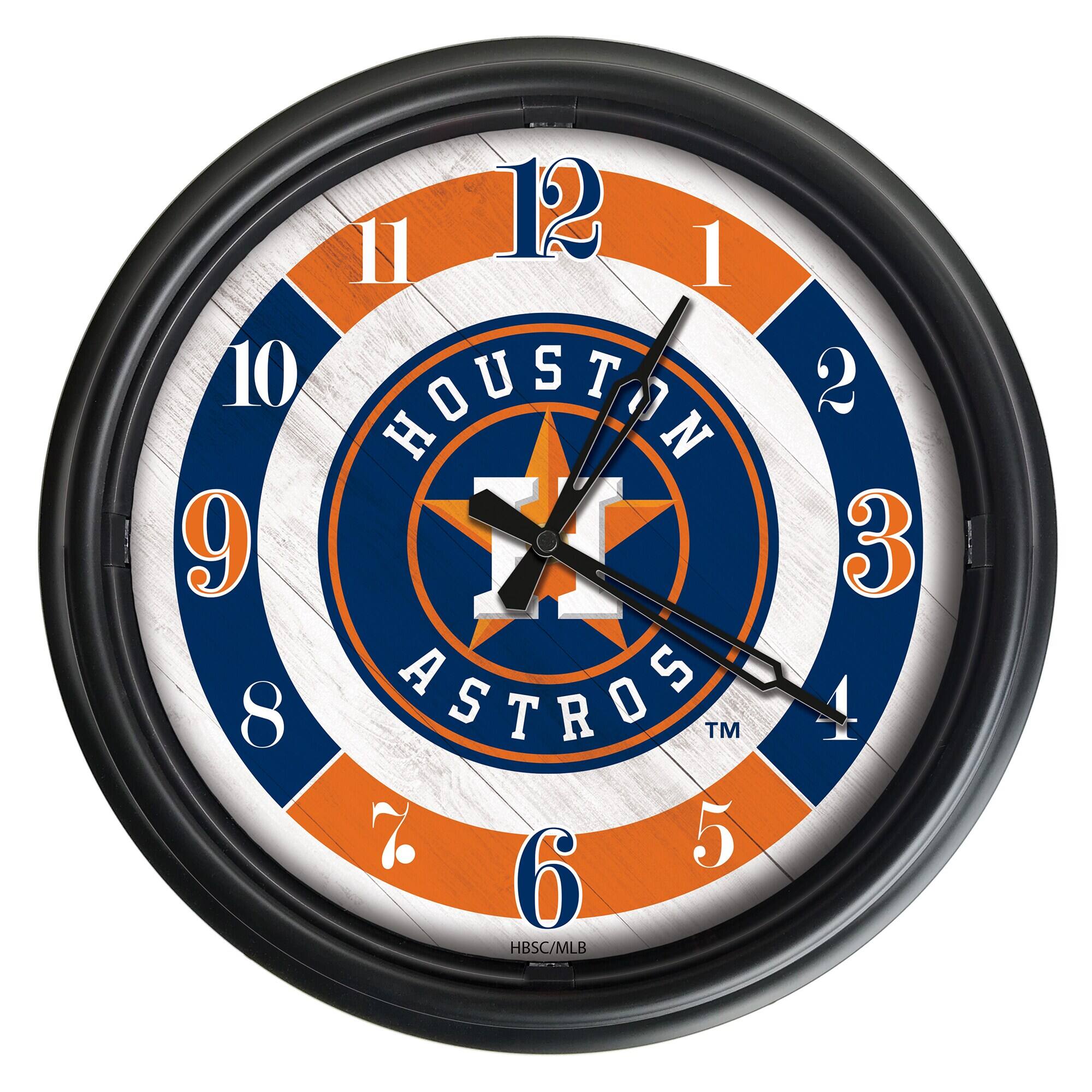 Holland Bar Stool Co. - Houston Astros Indoor/Outdoor LED Wall Clock - Multicolor price history on PriceWatchPro