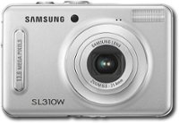 Front. Samsung - 13.6-Megapixel Digital Camera - Silver.