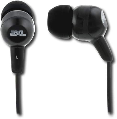 Front Standard. 2XL - Groove Snake Eyes Hanger In Ear Headphones - Black.