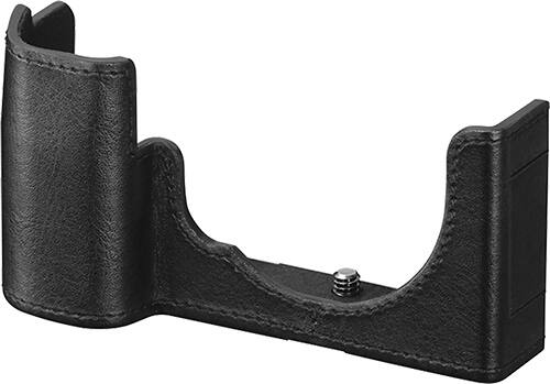 Left. Sony - Camera Case - Black.