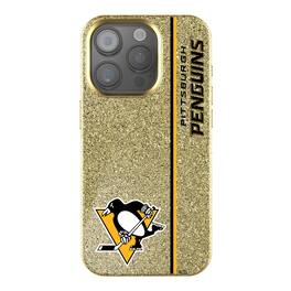 Keyscaper - NHL - Pittsburgh Penguins Sidebar Bling iPhone Case - 14 - Gold