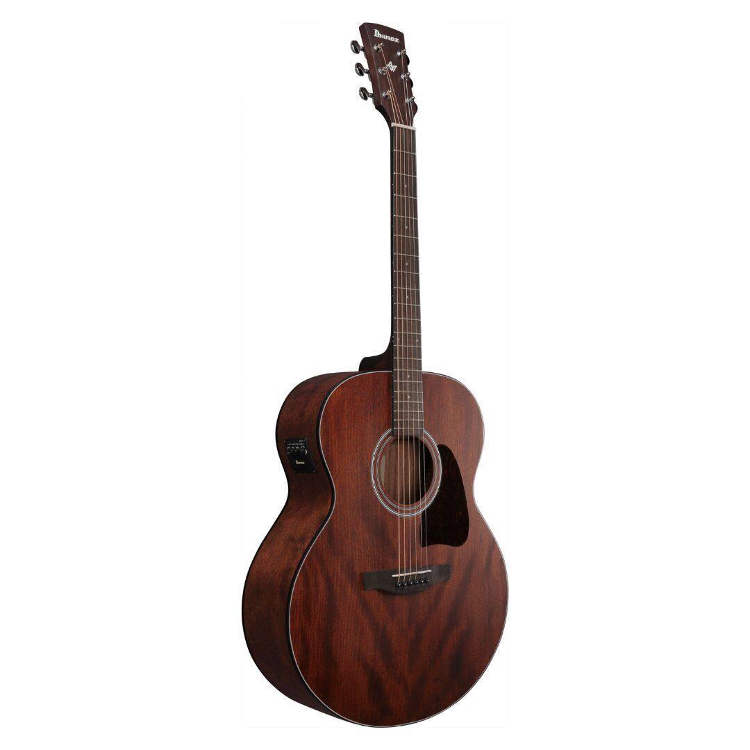 Angle. Ibanez - Ibanez AJ54E Open Pore Natural AE Guitar.