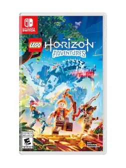 Nintendo Switch. Lego Horizon Adventures. Everyone 10+. Enfants. Adultes. ESRB. Sony Interactive Entertainment.