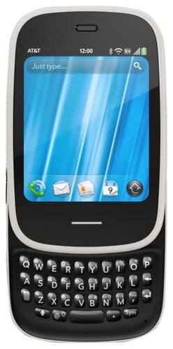 Front Standard. HP - Veer 4G Cell Phone (Unlocked) - White.